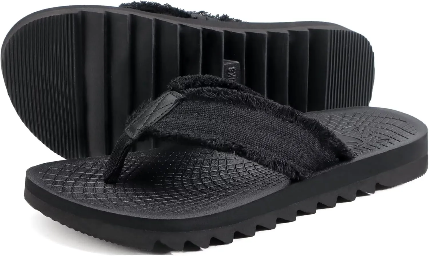 ONCAI Mens Flip Flops Summer Beach Walking Flip Flops Comfortable Soft Lightweight Recovery Cushion Slip On Sandals Size 7-15