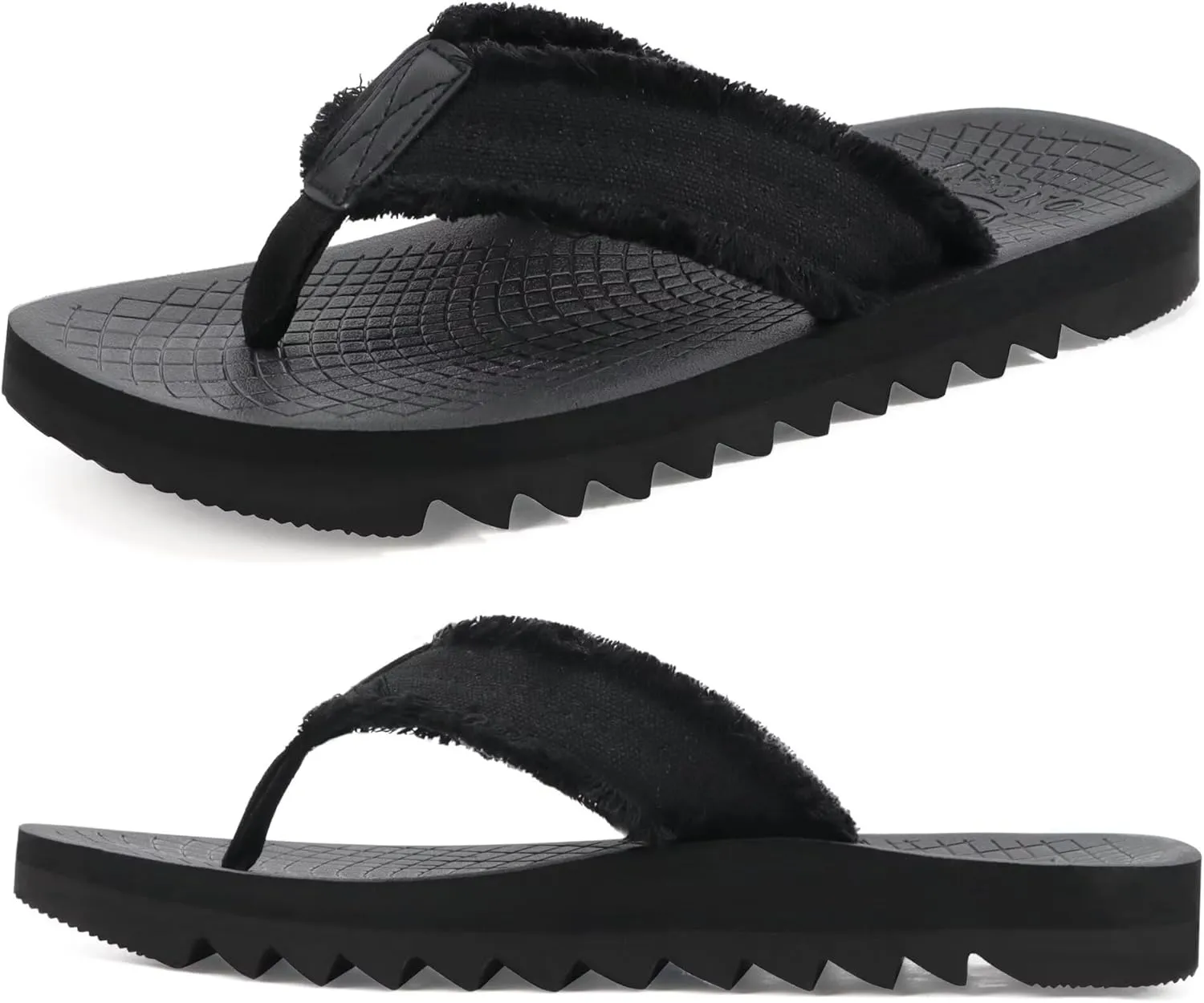 ONCAI Mens Flip Flops Summer Beach Walking Flip Flops Comfortable Soft Lightweight Recovery Cushion Slip On Sandals Size 7-15