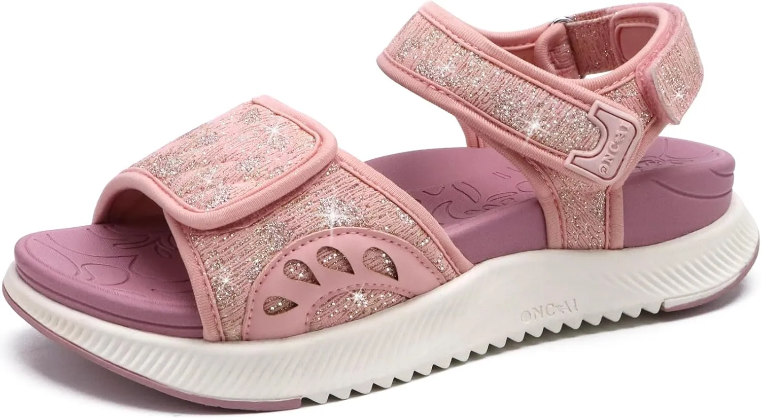 ONCAI Walking Sandals Women,Arch Support Hiking Sandals with Orthotic Outdoor Footbed for Plantar Fasciitis,Water Athletic Platform Sandalias Mujer with 3 Adjustable Strap (US Size 6-12)