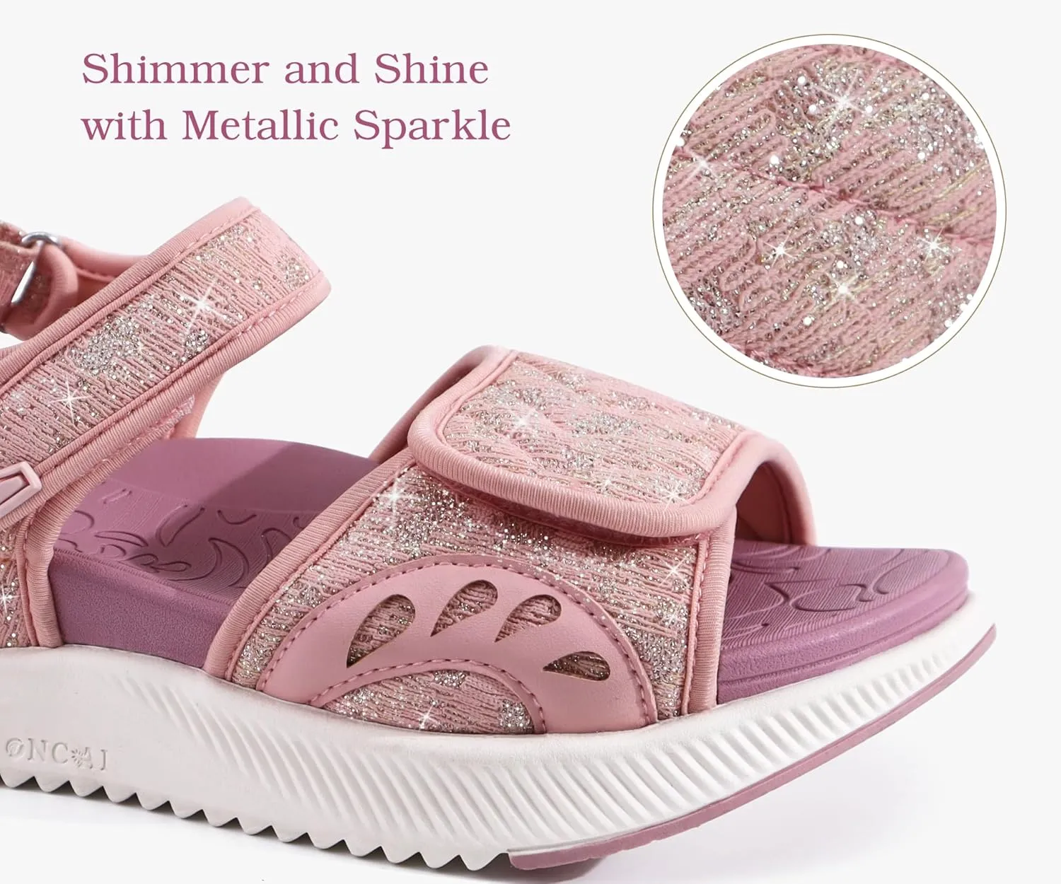 ONCAI Walking Sandals Women,Arch Support Hiking Sandals with Orthotic Outdoor Footbed for Plantar Fasciitis,Water Athletic Platform Sandalias Mujer with 3 Adjustable Strap (US Size 6-12)