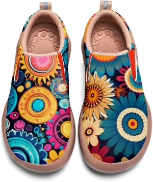 Onehorse Women's Mandala Painted Shoes Walking Travel Casual Loafers Slip On Sneakers