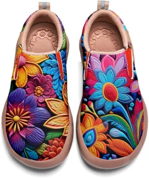 Onehorse Women's Mandala Painted Shoes Walking Travel Casual Loafers Slip On Sneakers