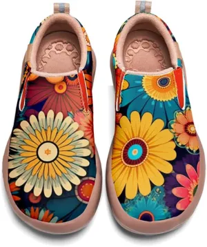 Onehorse Women's Mandala Painted Shoes Walking Travel Casual Loafers Slip On Sneakers
