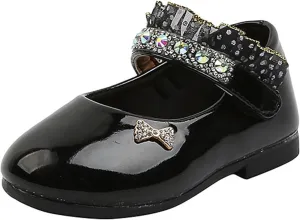Open Toe Sandals Girls Leather Shoes Spring And Fall New Soft Bottom Shoes Foreign Students Small Leather Dance Fashion Flat Bottom Performance