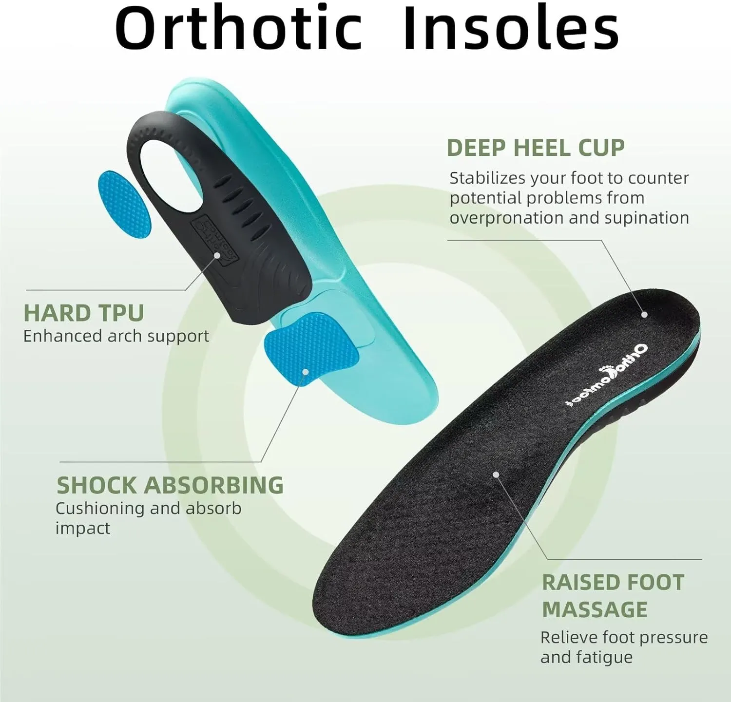 OrthoComfoot Men's Orthopedic Leather Dress Walking Shoes: Casual Arch Support Slip-On Loafers for Plantar Fasciitis, Comfortable Orthotic Shoes for Foot and Heel Pain Relief