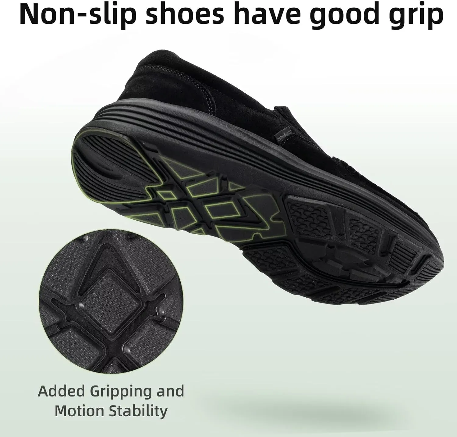 OrthoComfoot Men's Orthopedic Leather Dress Walking Shoes: Casual Arch Support Slip-On Loafers for Plantar Fasciitis, Comfortable Orthotic Shoes for Foot and Heel Pain Relief