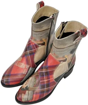 Personalize Your Life WestBoots - Zippered Lace Up Women Boots - Mid Calf - Chic, Elegant and Casual Style - Vegan, Environmentally Friendly and Handmade - Breathable Design
