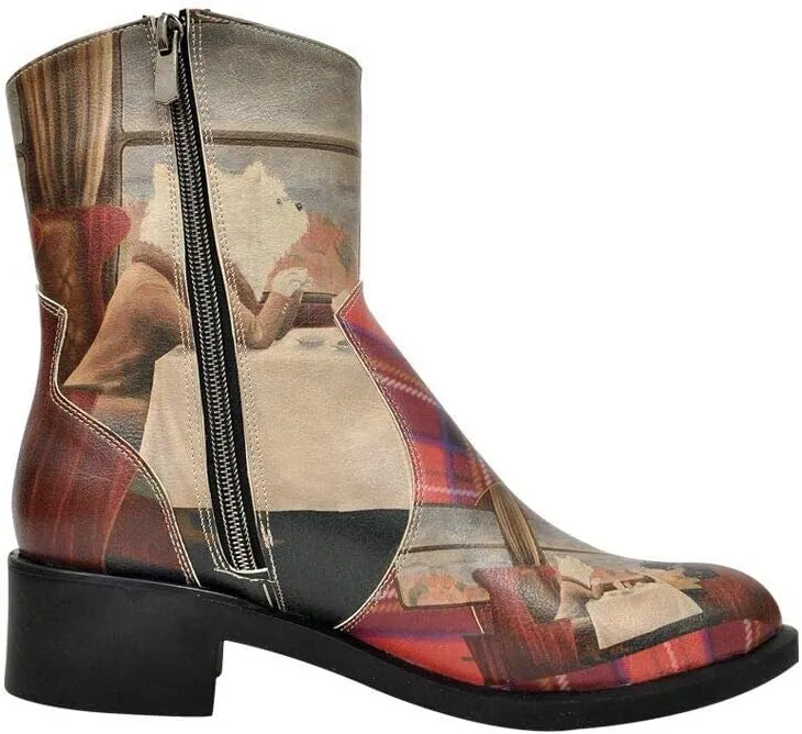 Personalize Your Life WestBoots - Zippered Lace Up Women Boots - Mid Calf - Chic, Elegant and Casual Style - Vegan, Environmentally Friendly and Handmade - Breathable Design