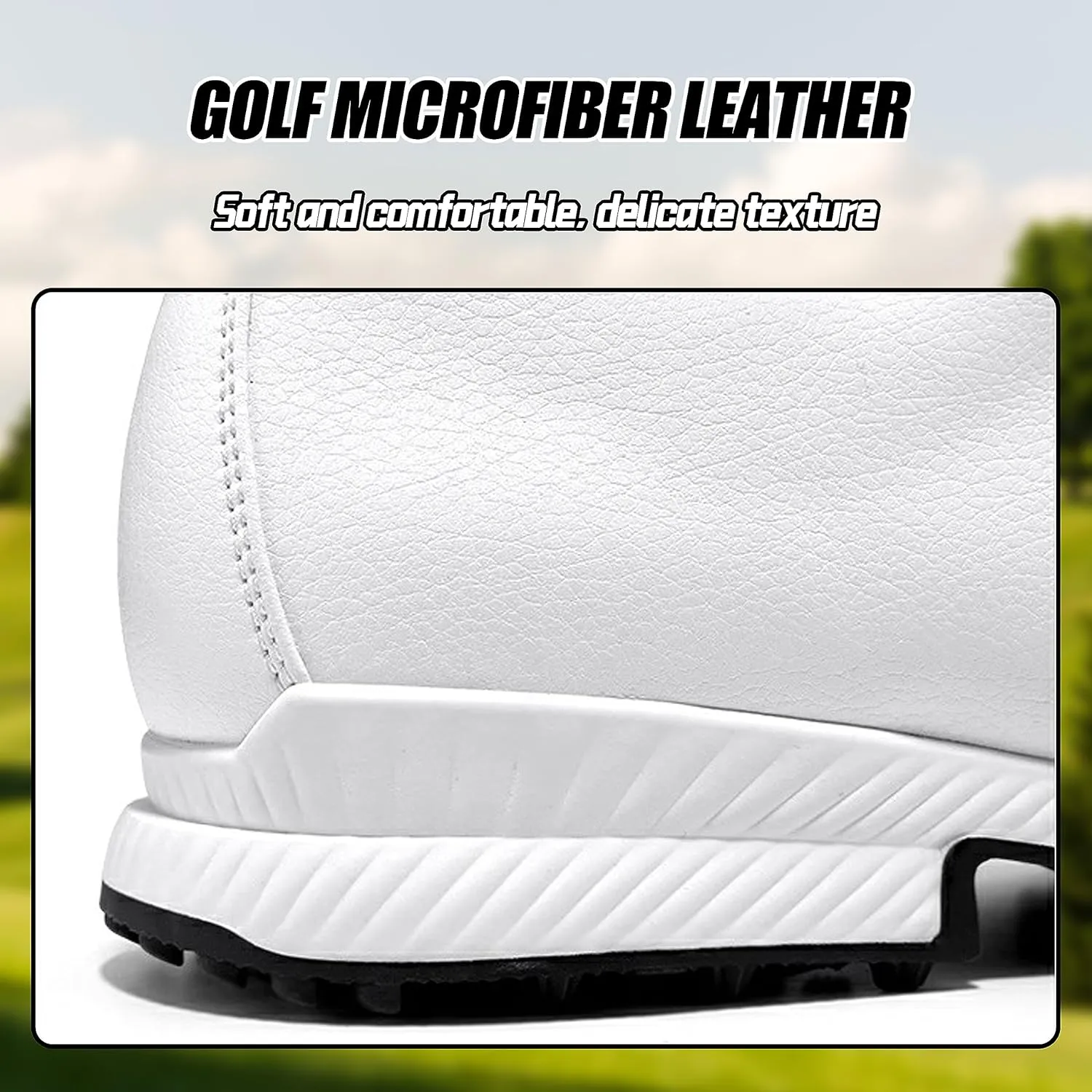 PGM Golf Shoes Mens - Summer Breathable Mens Golf Shoes Spiked - Golf Training Sport Sneakers Anti Slip Walking Footwears Outdoor