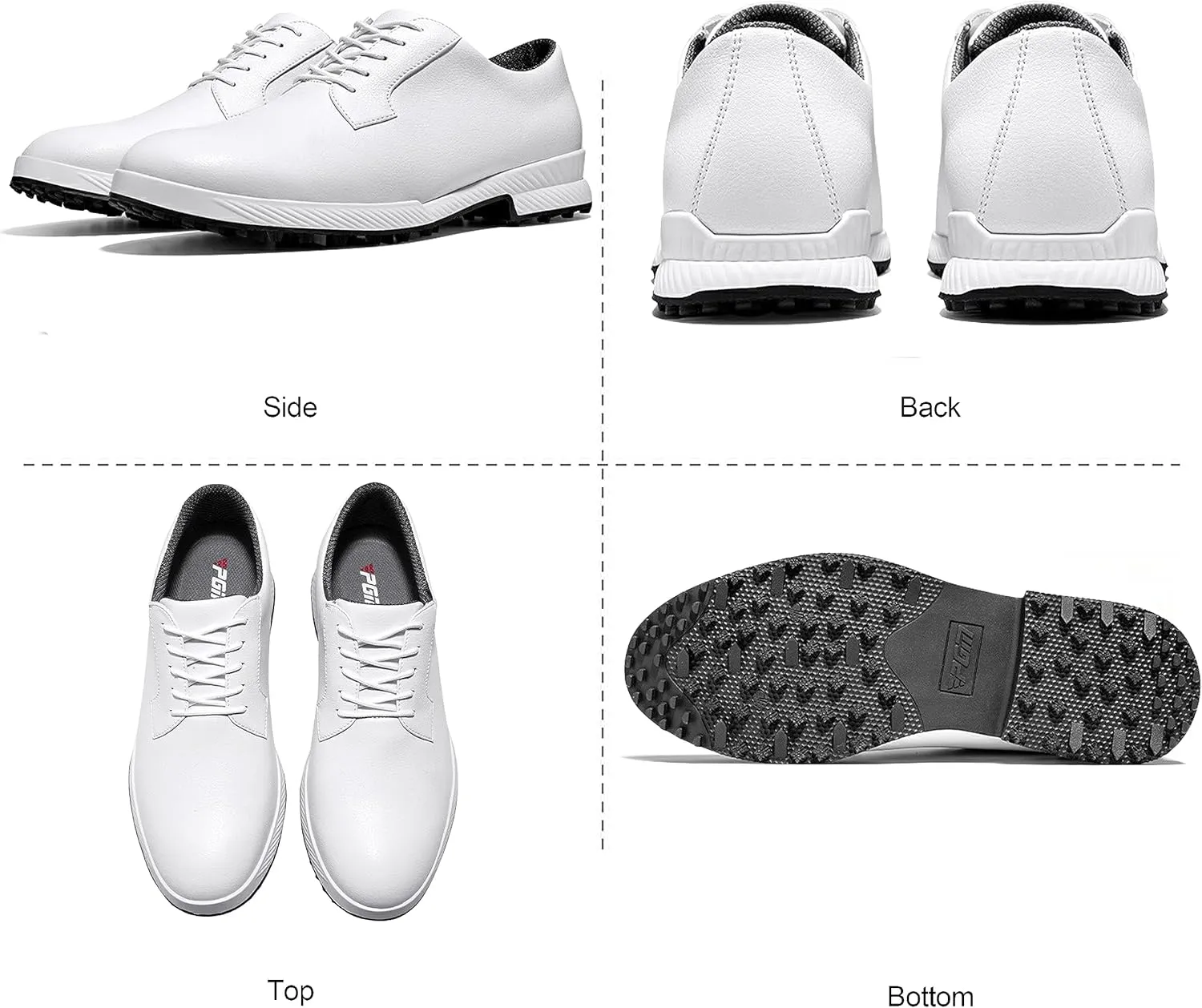 PGM Golf Shoes Mens - Summer Breathable Mens Golf Shoes Spiked - Golf Training Sport Sneakers Anti Slip Walking Footwears Outdoor
