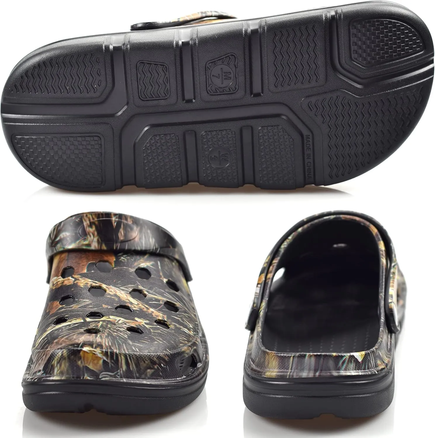 PIMIO Garden Clogs for Women and Men,Slip On Work Shoes with Arch Support,Womens Mens Quick-Dry Water Shoes Casual Sandals,Comfortable Slippers