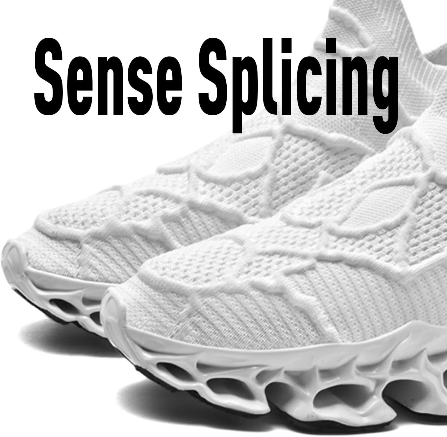 Poramea Mens Slip on Loafers Walking Tennis Shoes Laceless Running Blade Sneakers Mesh Trail Jogging Casual Athletic