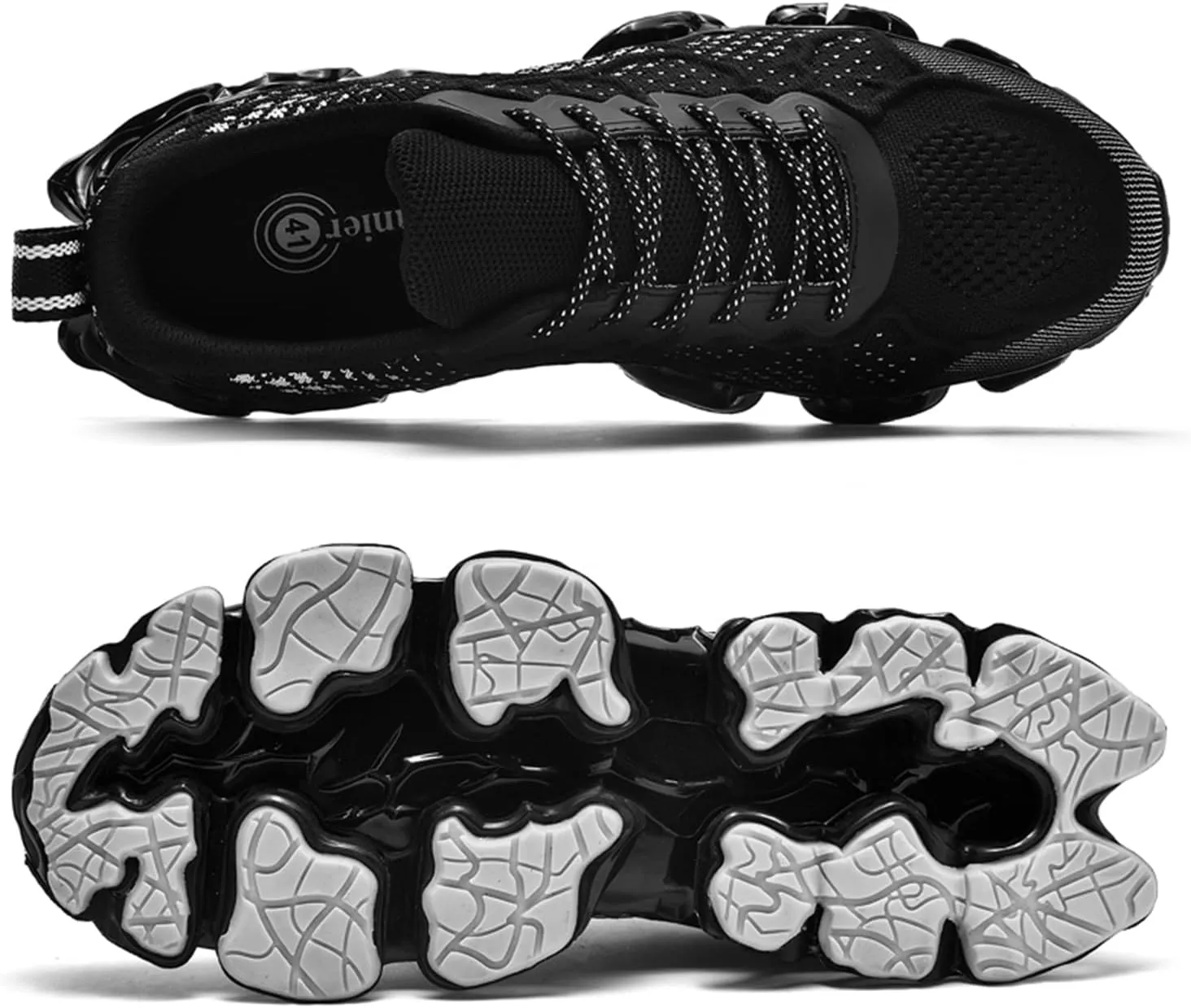 Poramea Mens Slip on Loafers Walking Tennis Shoes Laceless Running Blade Sneakers Mesh Trail Jogging Casual Athletic