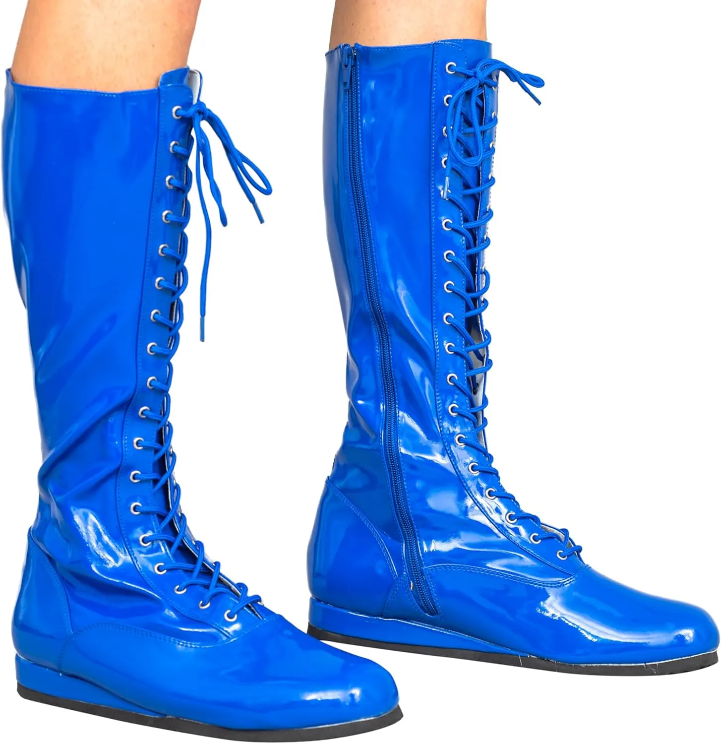 Pro Wrestling Costume Boots Super Hero Wrestler Halloween Cosplay