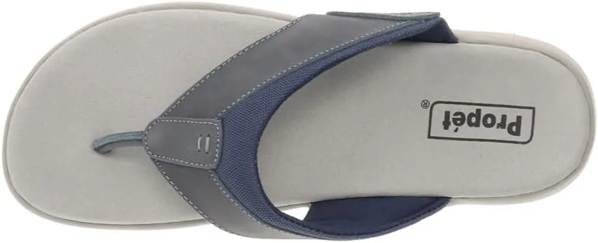 Propet Mens Easton Flip Flops Casual Sandals Casual - Blue