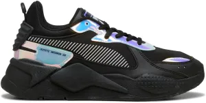 PUMA Womens Rs-X Metallic Lace Up Sneakers Shoes Casual - Black