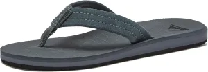 Quiksilver Carver Suede Flip Flops for Men, Arch Support Athletic Mens Sandals, Size 6 to 16 Thong Mens Slides