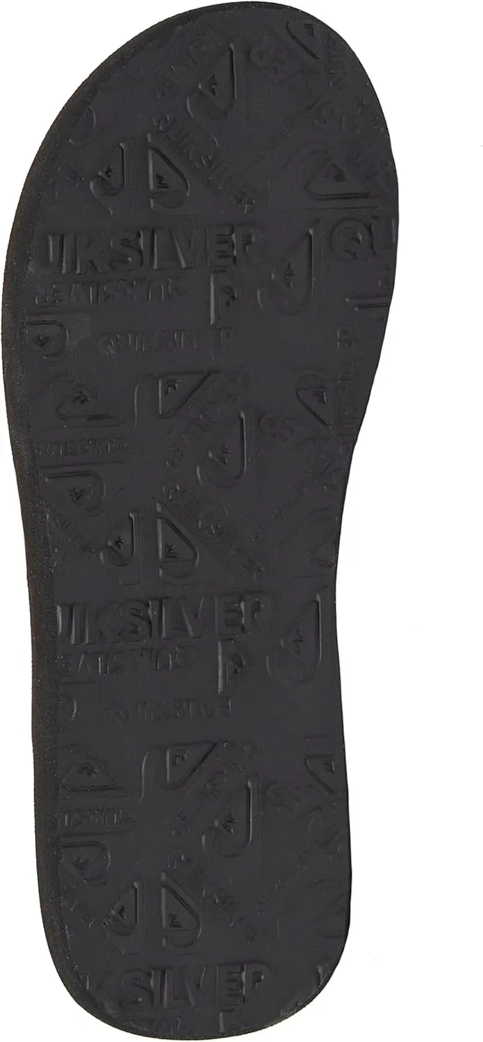 Quiksilver Carver Suede Flip Flops for Men, Arch Support Athletic Mens Sandals, Size 6 to 16 Thong Mens Slides