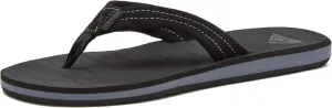 Quiksilver Carver Suede Flip Flops for Men, Arch Support Athletic Mens Sandals, Size 6 to 16 Thong Mens Slides