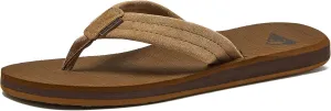 Quiksilver Carver Suede Flip Flops for Men, Arch Support Athletic Mens Sandals, Size 6 to 16 Thong Mens Slides
