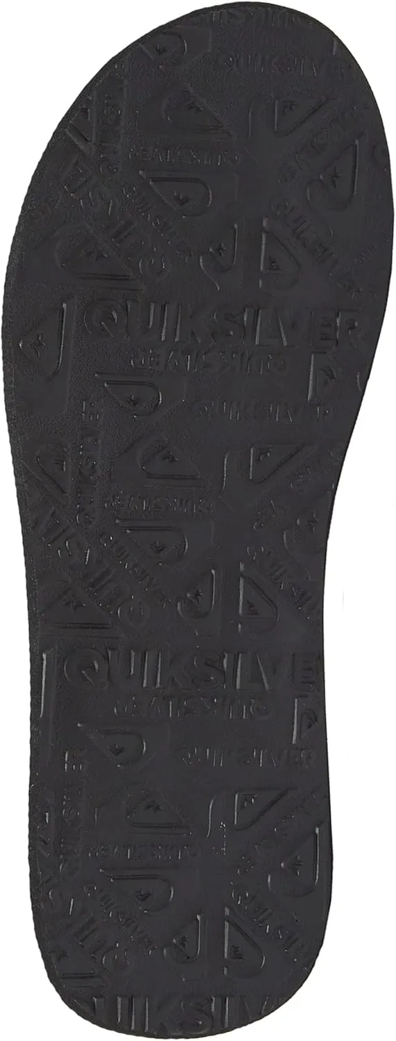 Quiksilver Carver Suede Flip Flops for Men, Arch Support Athletic Mens Sandals, Size 6 to 16 Thong Mens Slides
