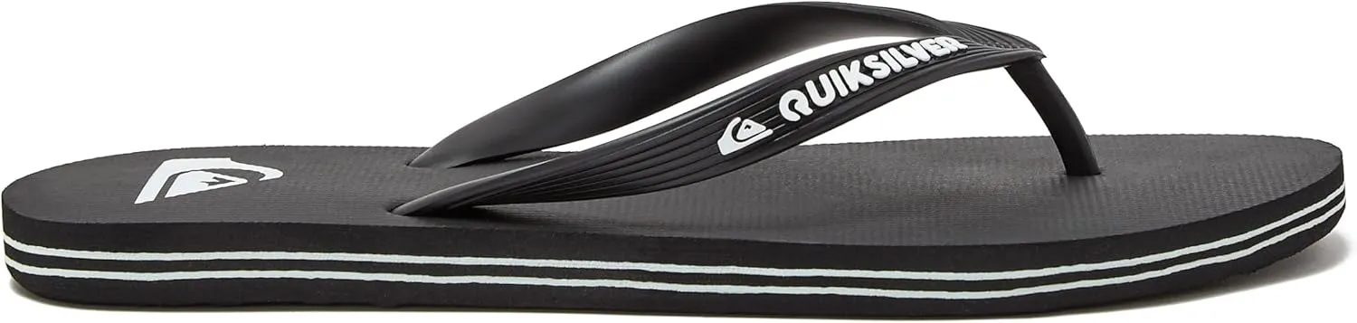 Quiksilver Molokai Flip Flops for Men, Athletic Mens Sandals, Size 6 to 16 Thong Mens Slides