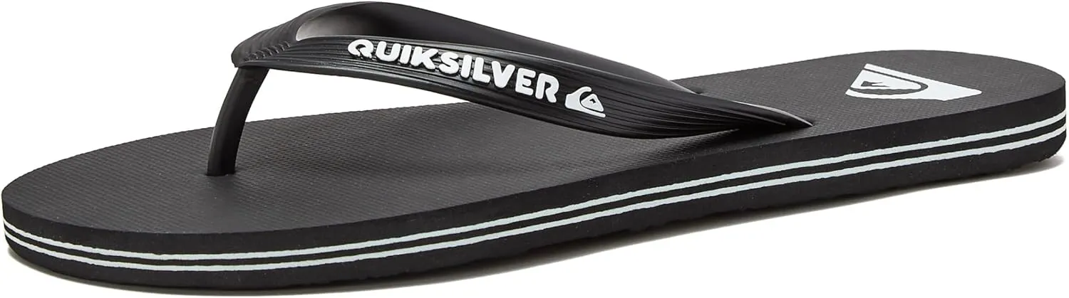 Quiksilver Molokai Flip Flops for Men, Athletic Mens Sandals, Size 6 to 16 Thong Mens Slides