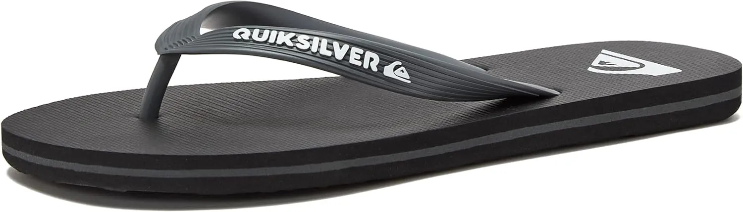Quiksilver Molokai Flip Flops for Men, Athletic Mens Sandals, Size 6 to 16 Thong Mens Slides