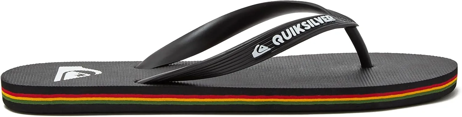 Quiksilver Molokai Flip Flops for Men, Athletic Mens Sandals, Size 6 to 16 Thong Mens Slides