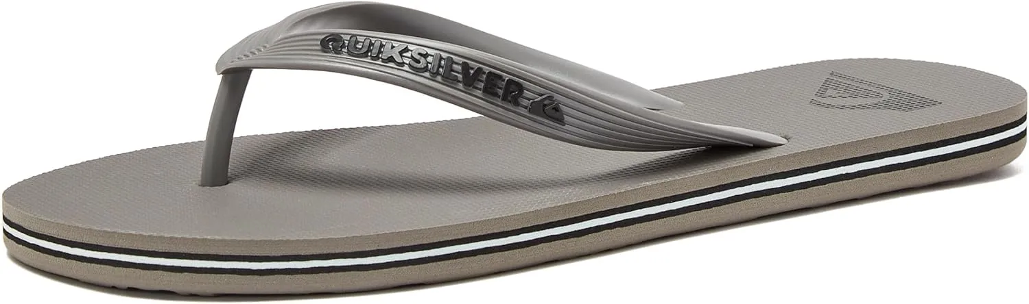 Quiksilver Molokai Flip Flops for Men, Athletic Mens Sandals, Size 6 to 16 Thong Mens Slides