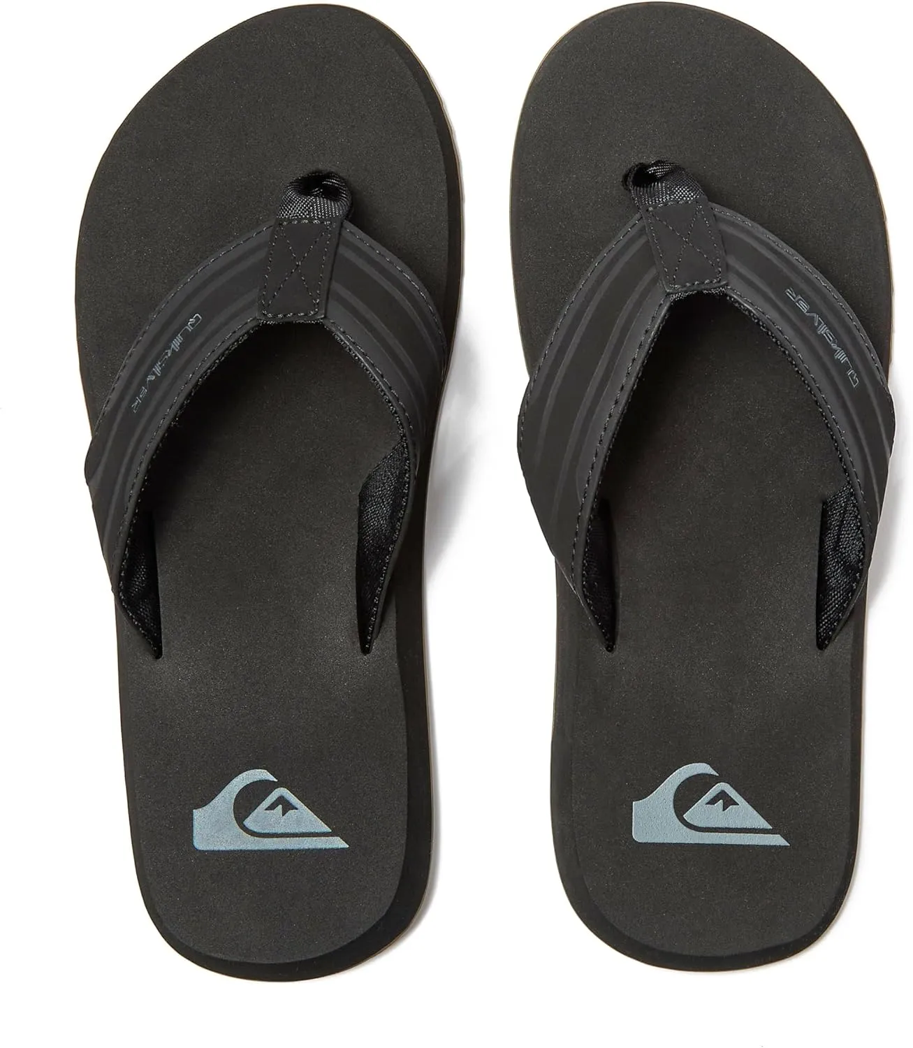 Quiksilver Monkey Wrench Flip Flops for Men, Arch Support Athletic Mens Sandals, Size 6 to 15 Thong Mens Slides