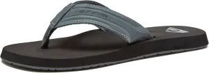 Quiksilver Monkey Wrench Flip Flops for Men, Arch Support Athletic Mens Sandals, Size 6 to 15 Thong Mens Slides