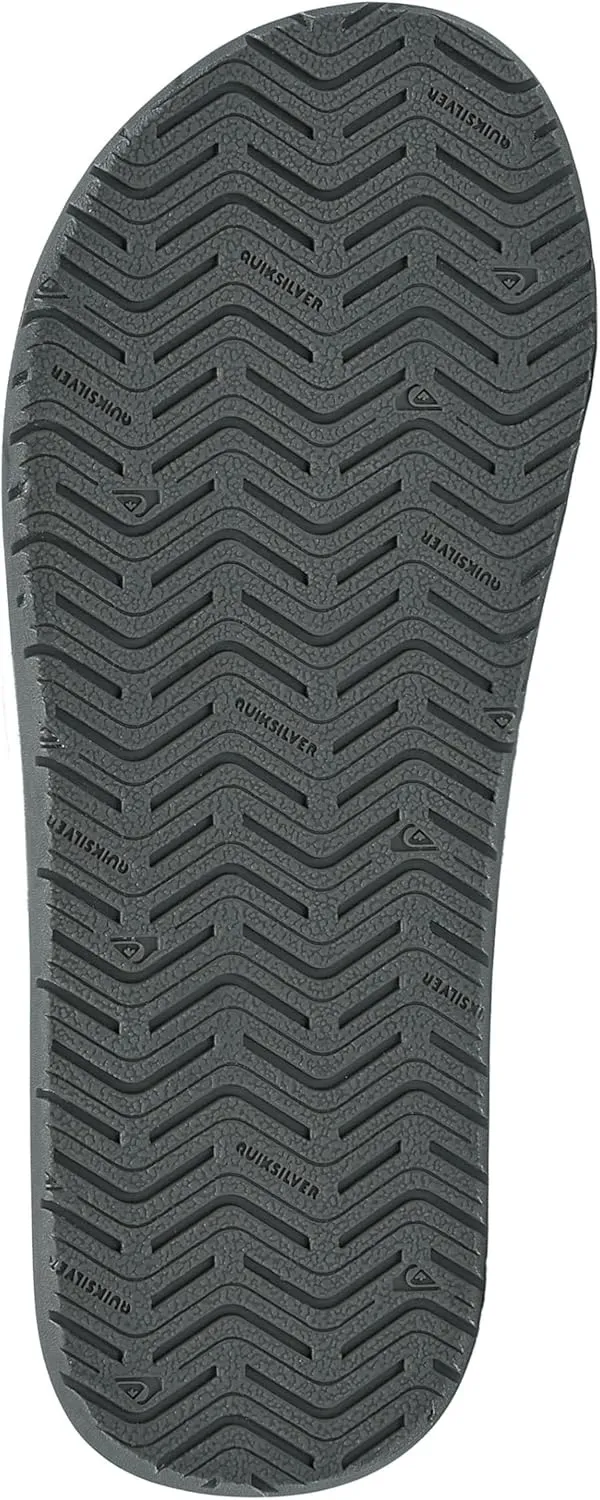 Quiksilver Monkey Wrench Flip Flops for Men, Arch Support Athletic Mens Sandals, Size 6 to 15 Thong Mens Slides