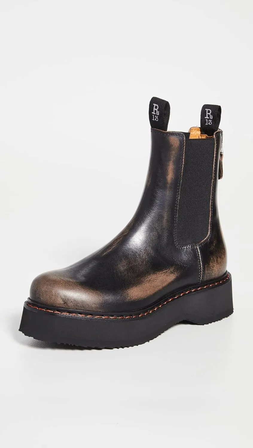 R13 Women's Single Stack Chelsea Boots