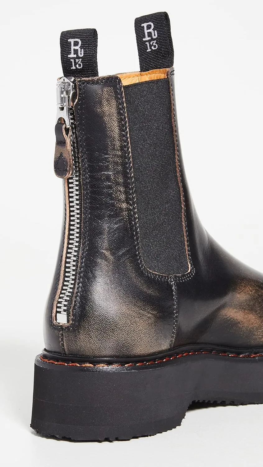 R13 Women's Single Stack Chelsea Boots