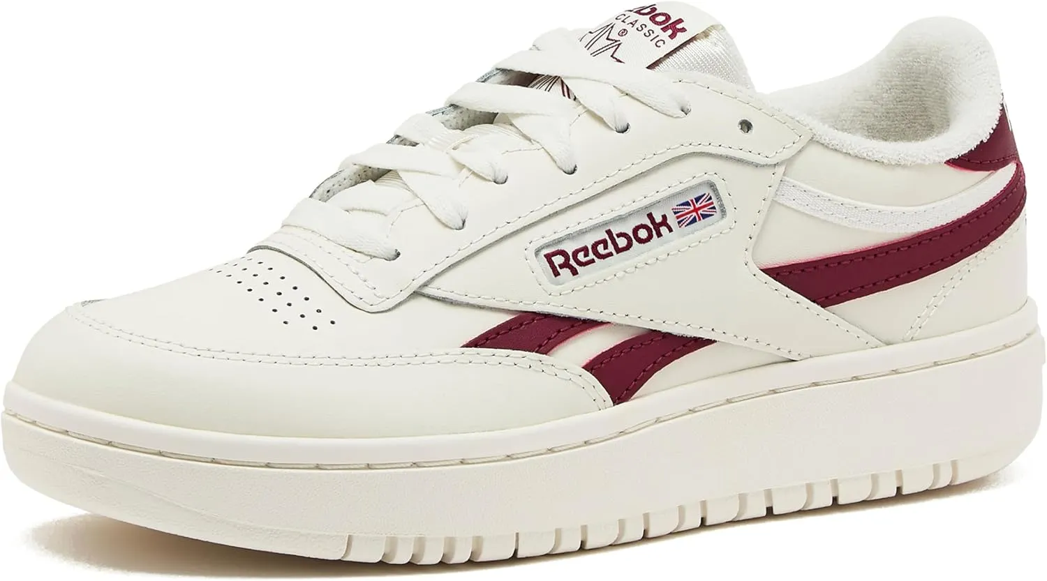 Reebok Club C Double Revenge Platform Tennis Shoes for Women, Fashion Womens Sneakers