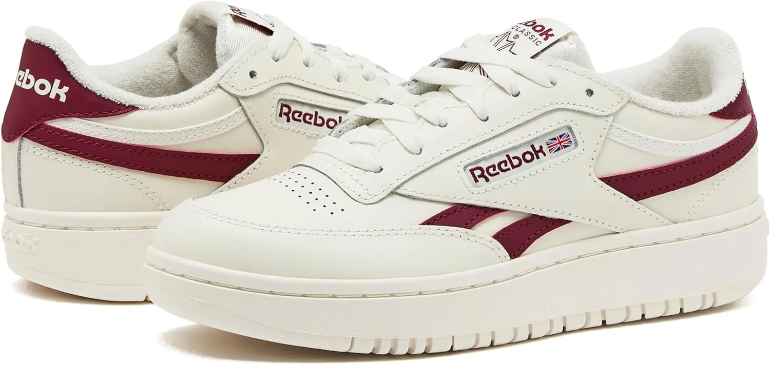 Reebok Club C Double Revenge Platform Tennis Shoes for Women, Fashion Womens Sneakers