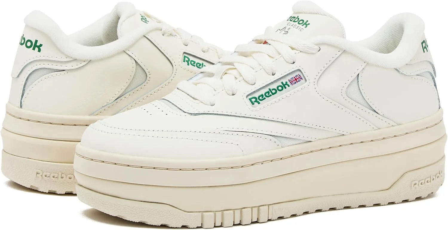 Reebok Womens Club C Extra Platform Sneakers
