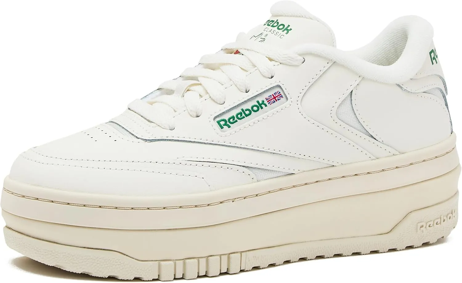 Reebok Womens Club C Extra Platform Sneakers