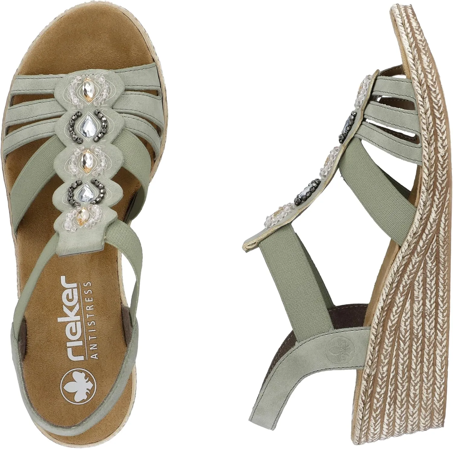 Rieker Women's 619b2-31 Closed Toe Sandals