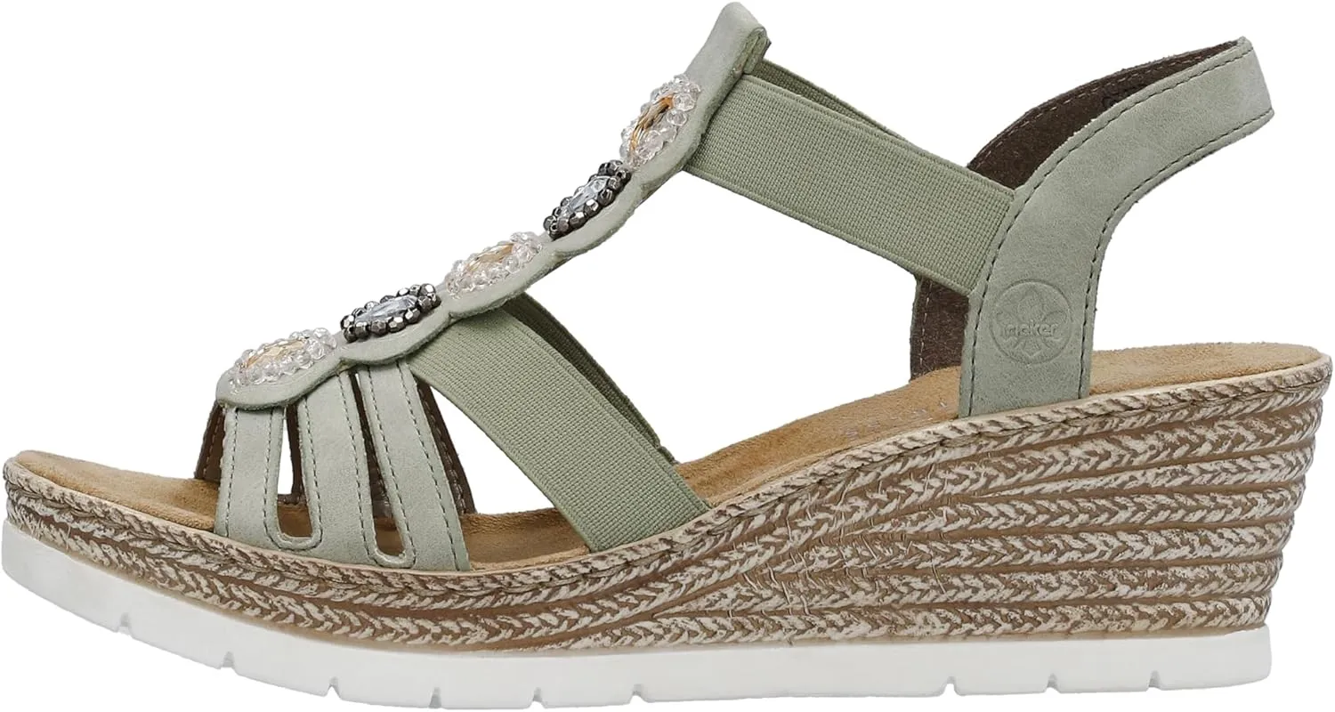 Rieker Women's 619b2-31 Closed Toe Sandals