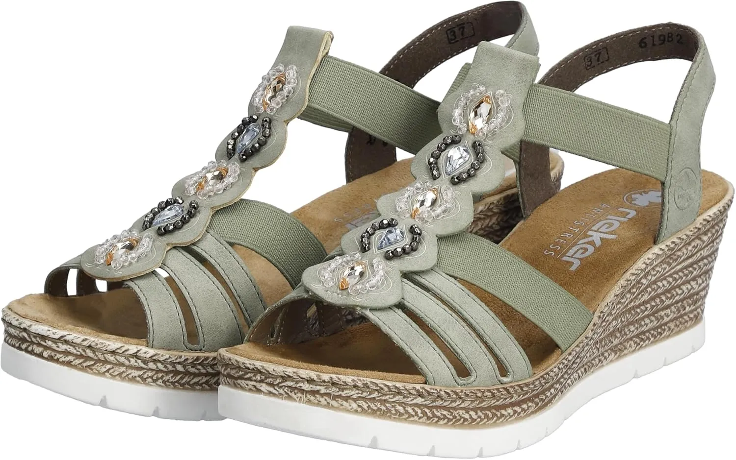 Rieker Women's 619b2-31 Closed Toe Sandals