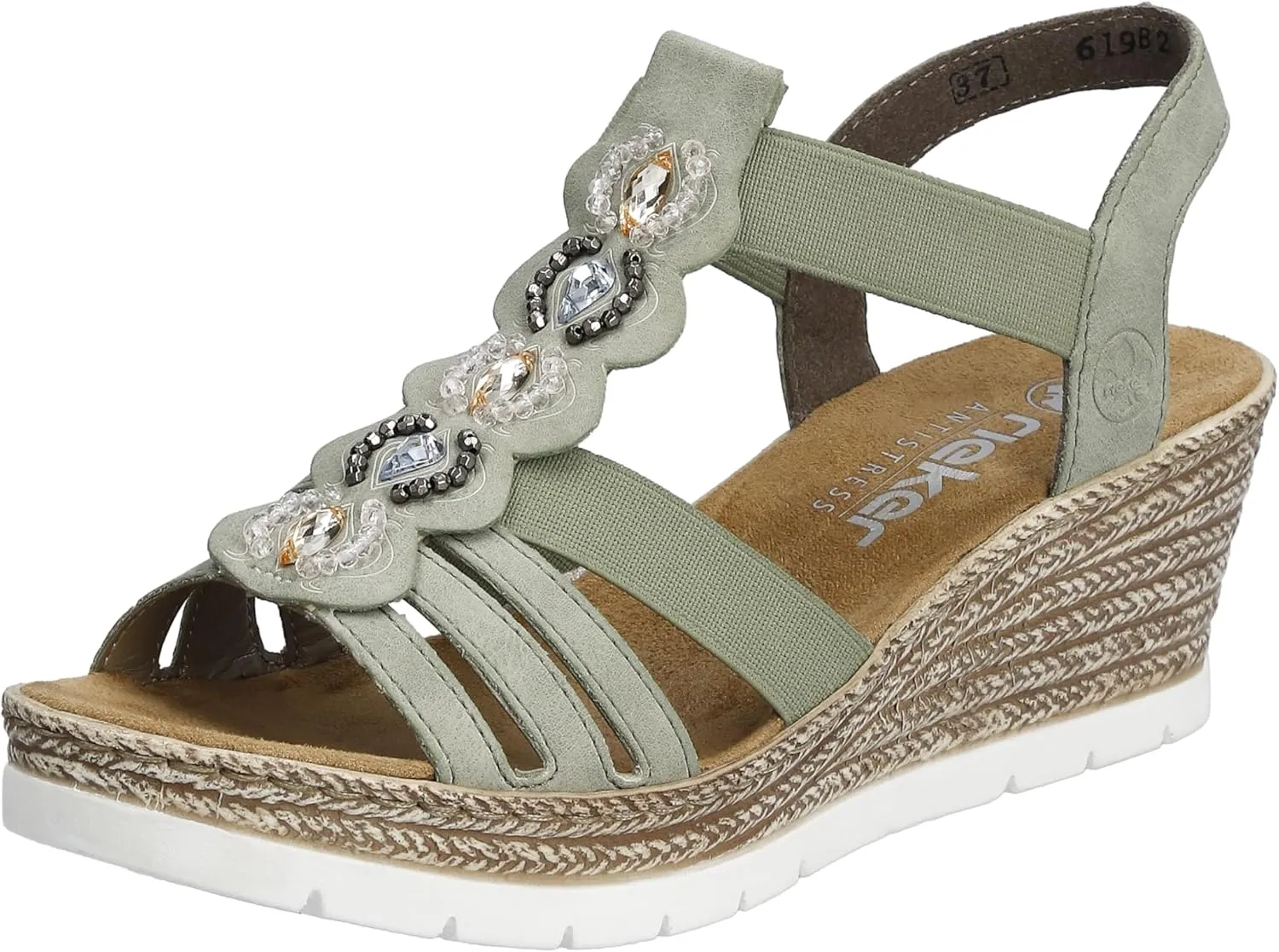 Rieker Women's 619b2-31 Closed Toe Sandals
