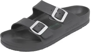 SAGUARO Men's Women's Comfort Double Buckle Sandals Lightweight Adjustable EVA Sandals with Rubble Sole