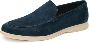 Santimon Mens Dress Shoes Loafers Slip-Ons Suede Slippers Fashion Casual Business Prom Penny Loafers Boat Walking Summer Shoes
