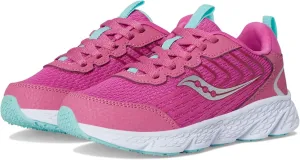 Saucony Wind 3.0 (Little Big Kid) Sneaker, Pink, 3 US Unisex