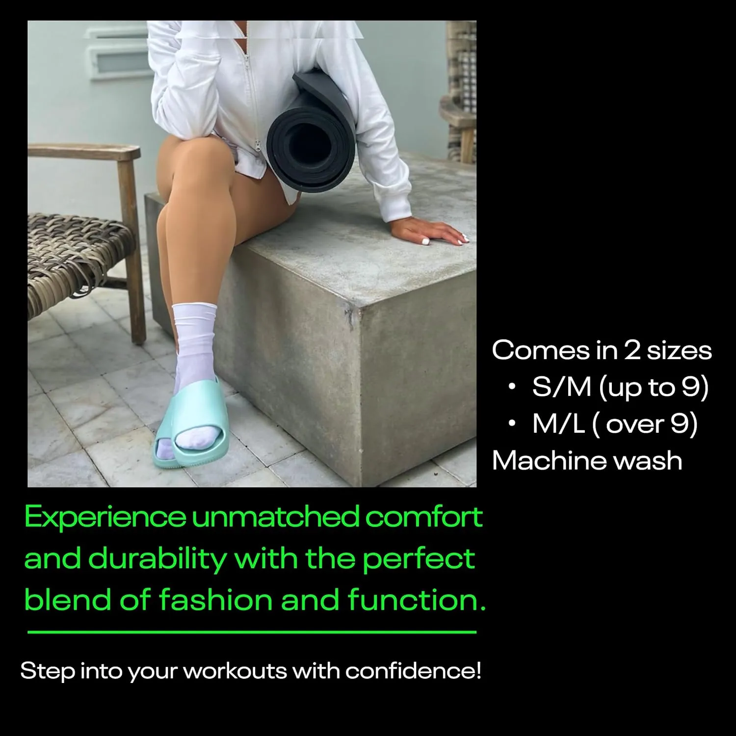 Sheer Confidence Premium Ruffle Crew Socks for Women, Athletic Gym & Performance Socks