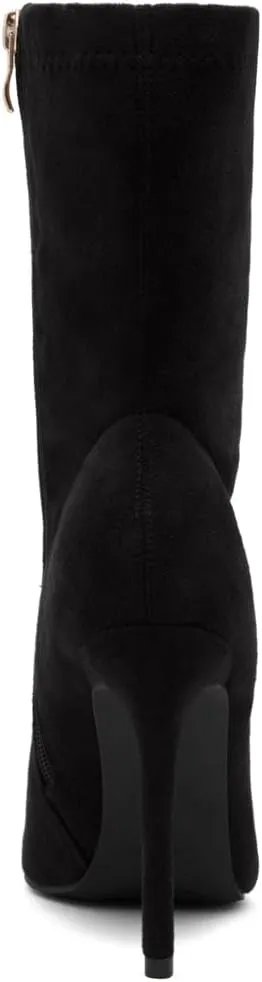 Shoe Land SLJessenie-L Women’s Pointed Toe Stiletto High Heel Ankle Booties Fashion Stretch Dress Boots