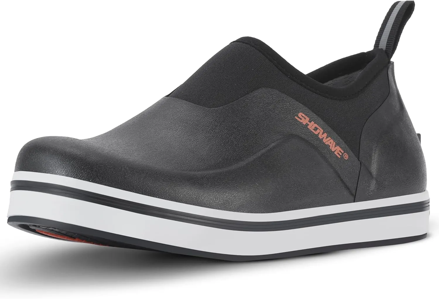 Showave Women's Deck Shoes Waterproof Rain Shoes Breathable Non-slip Rubber Rain Boots Low Cut Design for Outdoor Fishing Gardening Walking