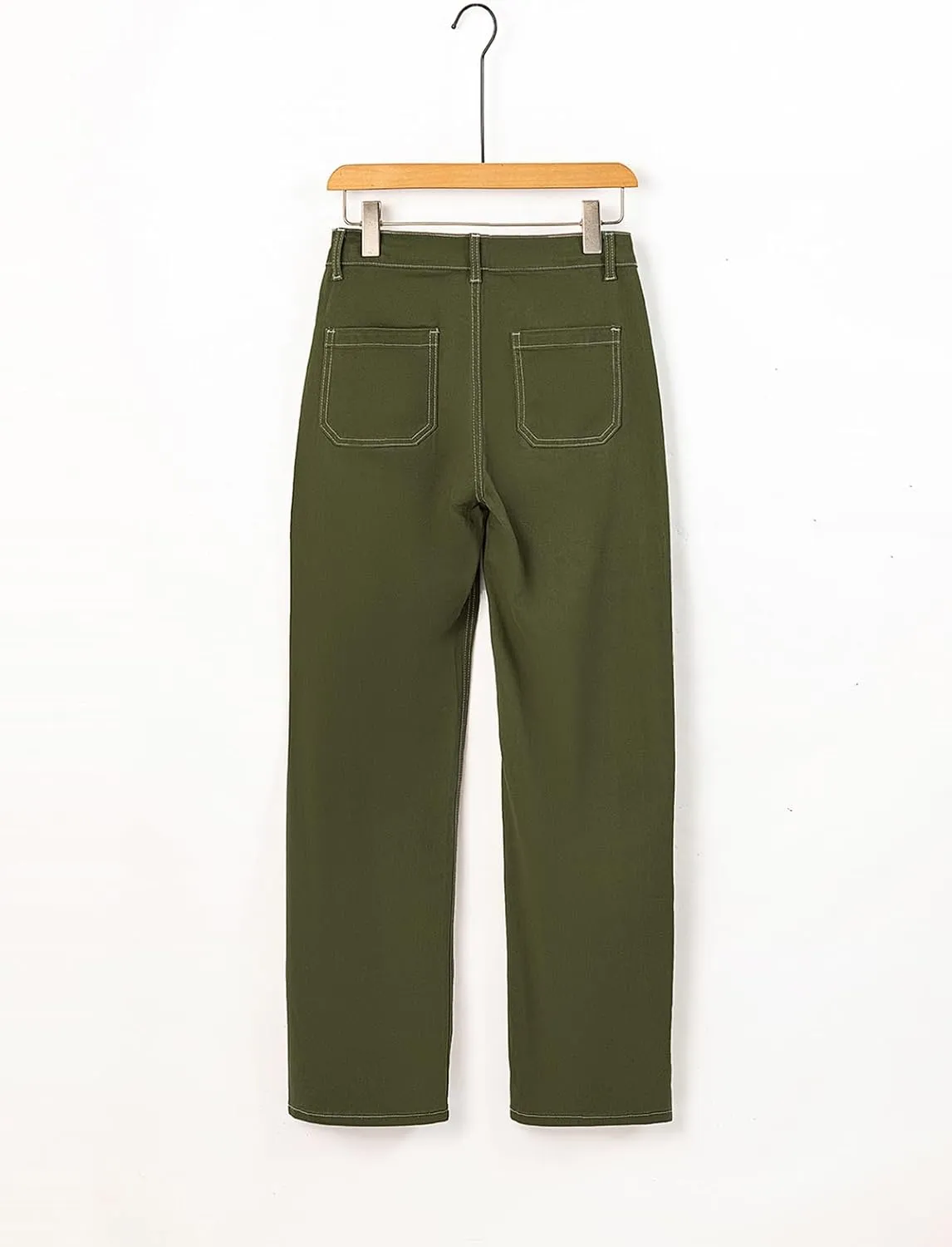 Sidefeel Women's Cargo Jeans Casual Loose Mid Rise Wide Leg Denim Pants